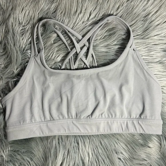 ATHLETA FULLY FOCUSED SPORT BRA GREY Size Large - Picture 3 of 5